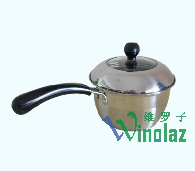 One-handled stockpot(single or double layer bottom)..