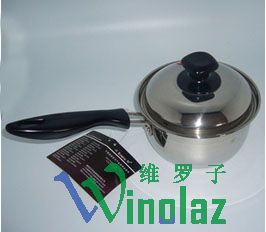 14CM height of a single handle milk pan pan cover t..