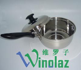 16CM single handle milk pan.