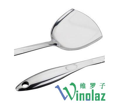 Hollow handle stainless steel frying shovel 1