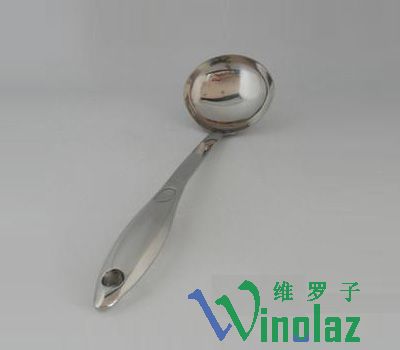 1 stainless steel soup spoon hollow handle