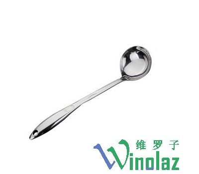Stainless steel soup spoon hollow handle