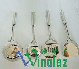Five-piece stainless steel kitchen utensils (spatul..