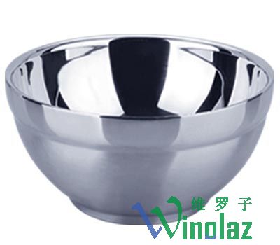 Stainless steel double bowl